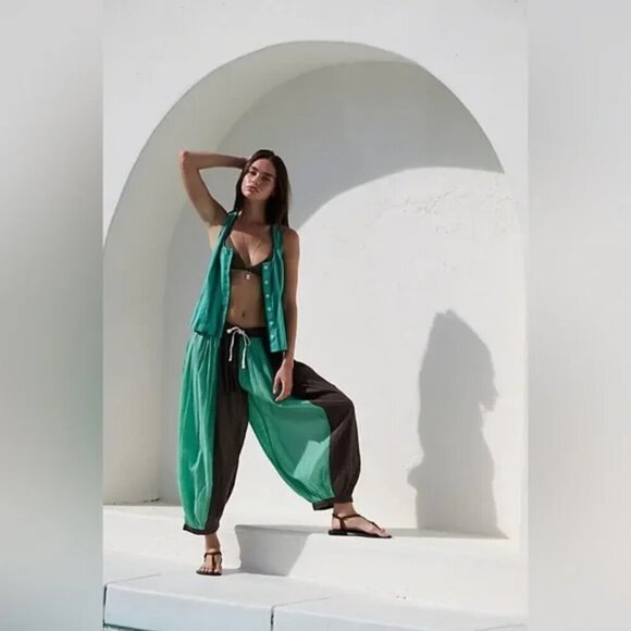 New Free People Coconut Set - Green Combo Small NWOT - Picture 2 of 10